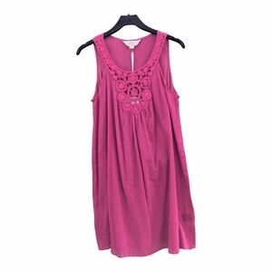 NEW PIA Rossini Hot Pink Cotton Beach Dress Size Small